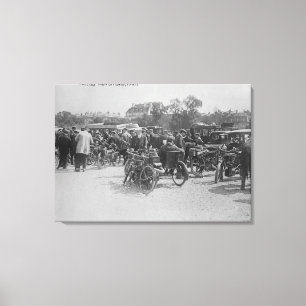 Motorcycles Requisitioned, Paris Photograph Canvas Print
