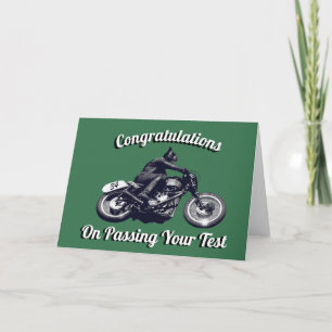 Motorcycling Congratulations on Passing Your Test Card