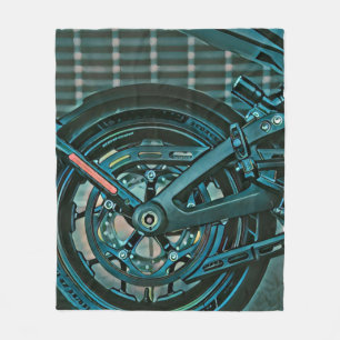 Motorcyclist gifts fleece blanket