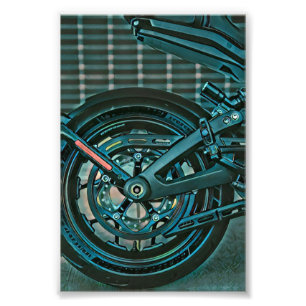Motorcyclist gifts photo print