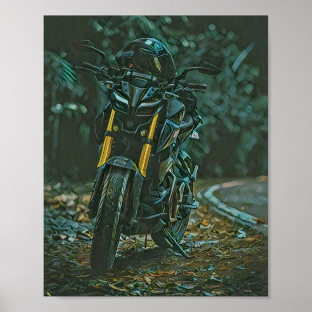 Motorcyclist gifts poster (Front)