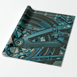 Motorcyclist gifts wrapping paper