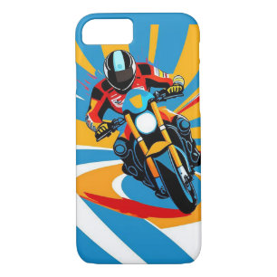 Motorcyclist Leaning into a Sharp Turn Case-Mate iPhone Case