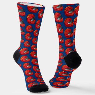 Motorcyclist Motorbike Crash Helmet Biker Socks