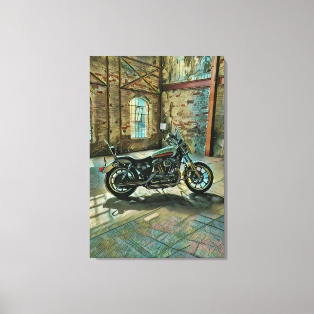motorcyclists gifts canvas print (Front)