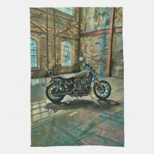 motorcyclists gifts kitchen towel