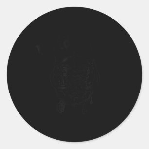 Motörhead – Flat Warpig Black On Lemon Classic Round Sticker