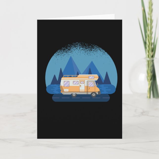 Motorhome Campervan Hiking Camping Gift Card (Front)