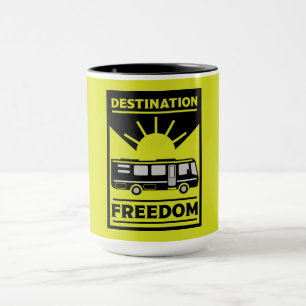 Motorhome Camping RV Freedom  Mug