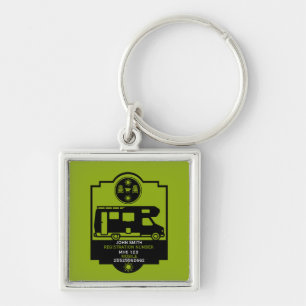 Motorhome Campsite Gifts Keychain
