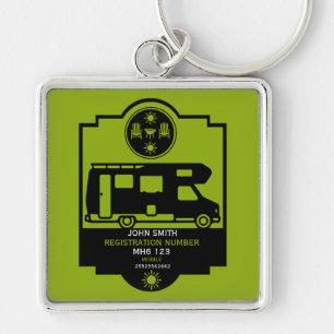 Motorhome Campsite Gifts Keychain