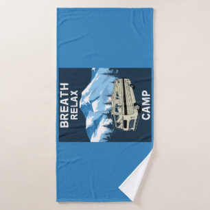 Motorhome RV   Camper   Travel Van   Retro Mug Bath Towel