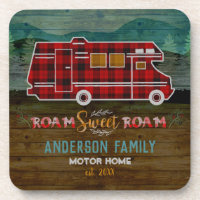 Motorhome RV Camper Travel Van Rustic Personalized