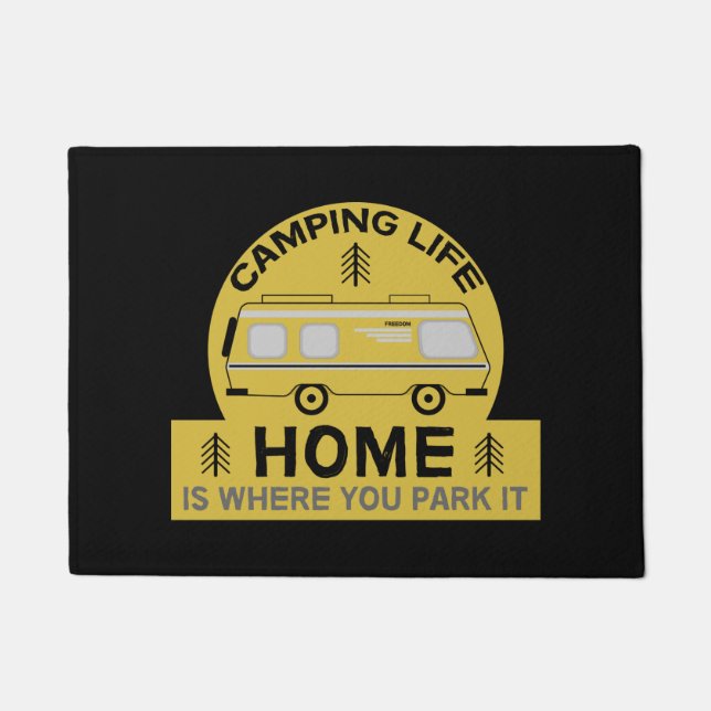 Motorhome | RV Motorhome | Camping Life Latte Mug  Doormat (Front)