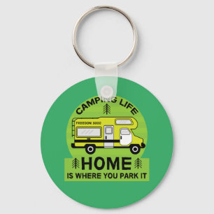 Motorhome RV Motorhome Camping Life Latte Mug Keychain