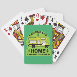 Motorhome   RV Motorhome   Camping Life Latte Mug  Playing Cards