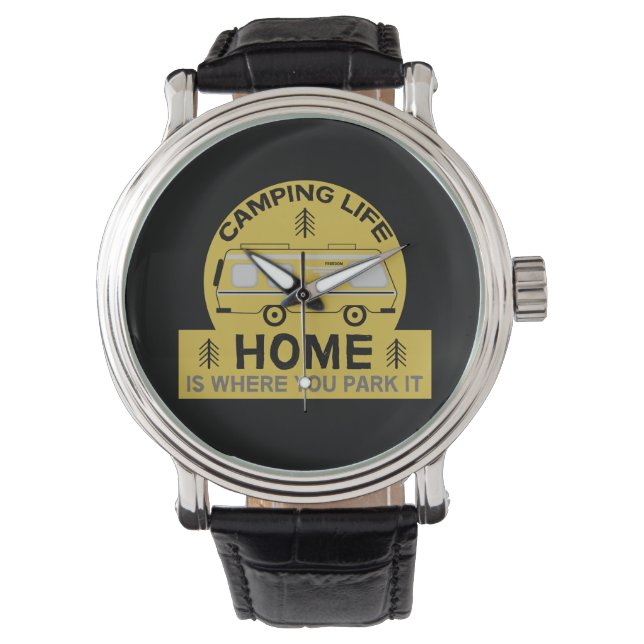 Motorhome | RV Motorhome | Camping Life Latte Mug  Watch (Front)