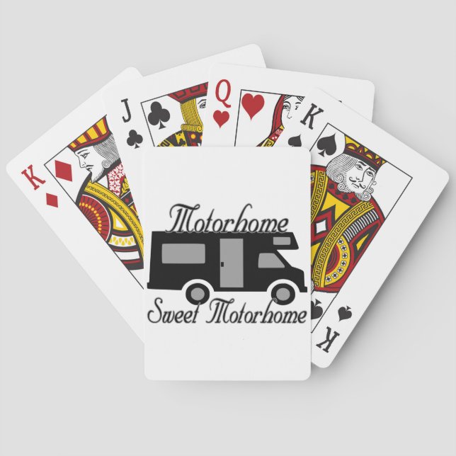 Motorhome Sweet Motorhome RV Playing Cards (Back)