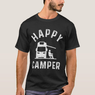 Motorhome T Shirts Happy Camper 