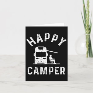 Motorhome T Shirts Happy Camper  Card