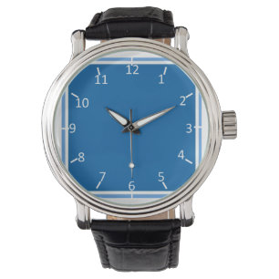 Motoring Blue and White Watch