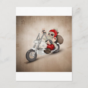 Motorized Santa Claus Holiday Postcard