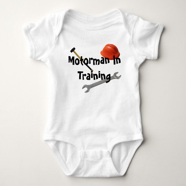 Motorman Baby Bodysuit (Front)