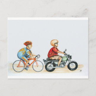 Motorpacing @ the velodrome postcard