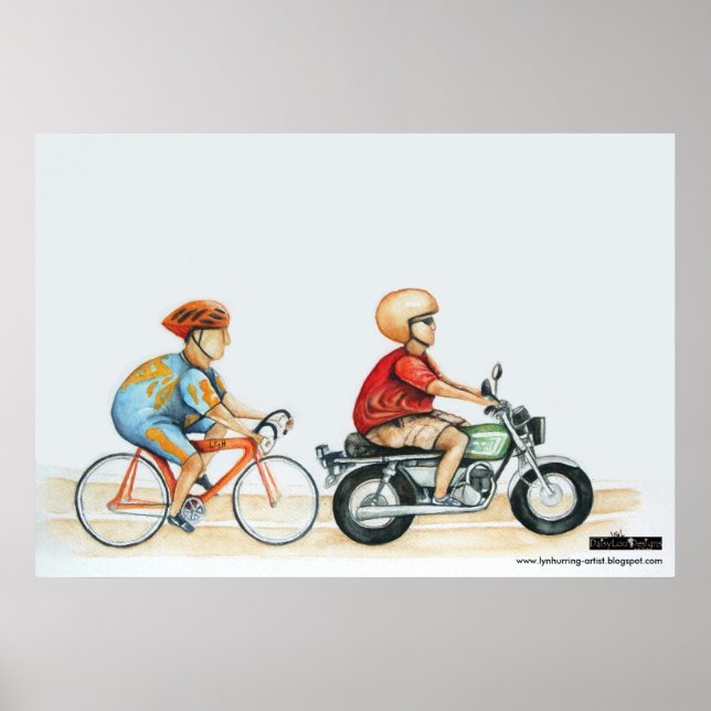 motorpacing @ the velodrome poster (Front)