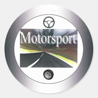 Motorsport - autocollant rond