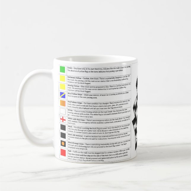 MOTORSPORT FLAGS - MUG (Gauche)