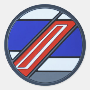 "Motorsports Event Car Access Badge" Classic Round Sticker