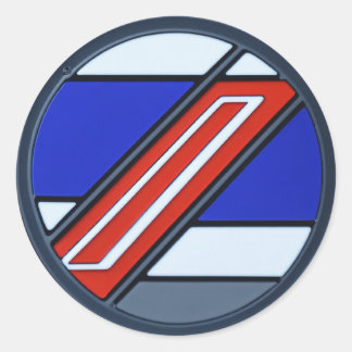 "Motorsports Event Car Access Badge" Classic Round Sticker