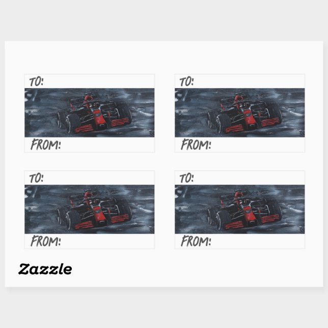Motorsports label sticker (Sheet)