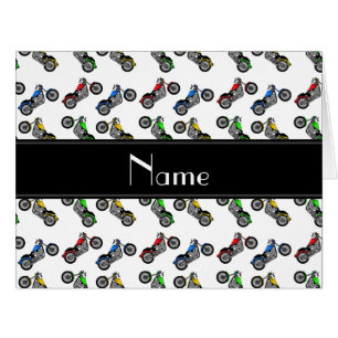 Motos blanches nommées personnalisées