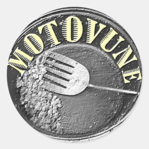 MOTOVUNE hash logo Classic Round Sticker
