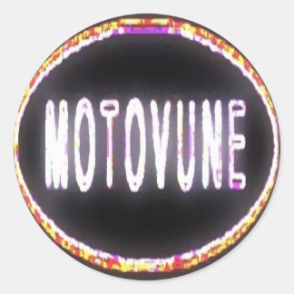 MOTOVUNE neon Classic Round Sticker