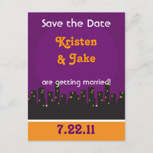 Motown Purple Announcement Postcard