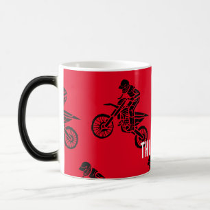 MotoX Enduro Motorbike riders customize text Magic Mug