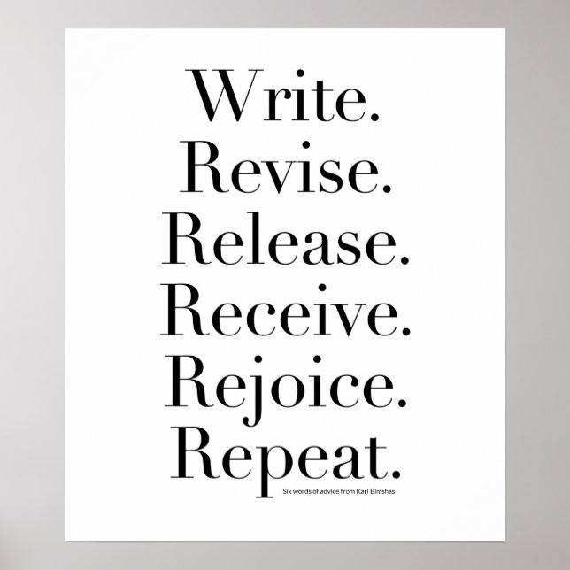 Mots de conseil pour les écrivains - Poster (Devant)