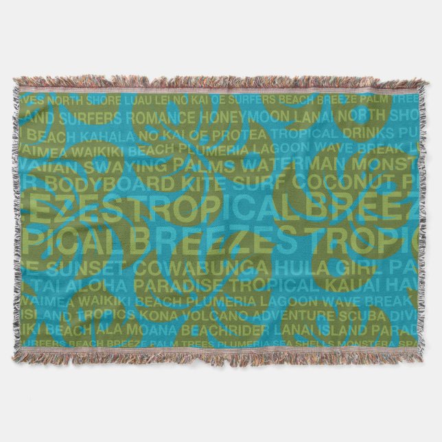 Mots d'été Couverture de feuille de monstère et de (Devant)