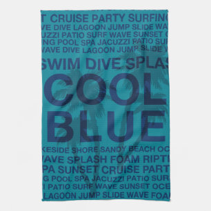 Mots d'été Serviettes de piscine et de palmier