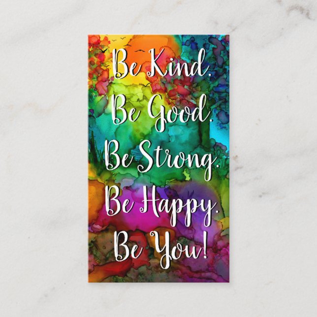 Mots inspirants et motivationnels Carte de visite (Devant)