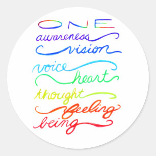 Mots Inspirationnels Chakra Autocollants Personnal