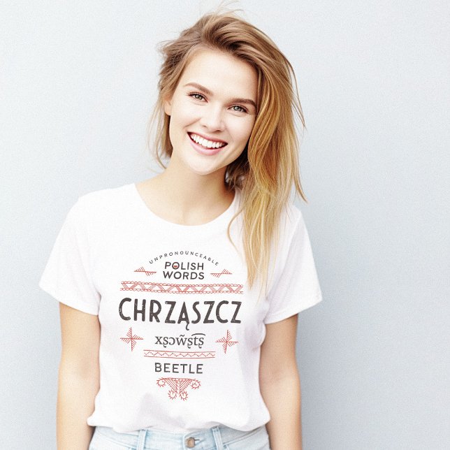 Mots polonais Beetle T-shirt (Polish Words Beetle T-Shirt)