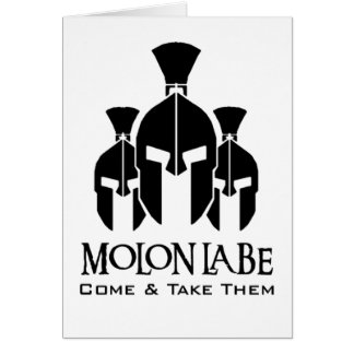 Mots triples de menace de MOLON LABE