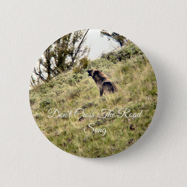 Mottled, Don't Cross The Road Song 2 Inch Round Button (Front)