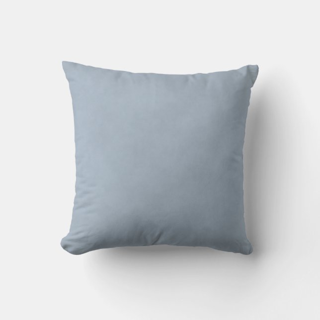 * Mottled Light Steel Blue Throw Pillow (Front)