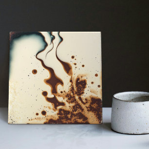 Mottled Marbled Earth Tone Wall Decor Abstract Cer Tile