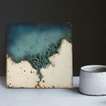 Mottled Marbled Earth Tone Wall Decor Abstract Tile<br><div class="desc">This ceramic tile from a set of 6 abstract vintage tiles features a warm earth-tone colour with a unique, marbled texture. The faux mottled finish gives the tile a natural, organic feel, making it the perfect addition to any design project. Use it as a decorative accent in your home or...</div>